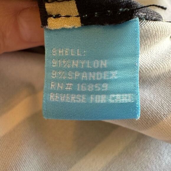 J. MCLAUGHLIN Women's Striped Catalina Mini Circle Skirt Black/Tan Size Large - Picture 4 of 5